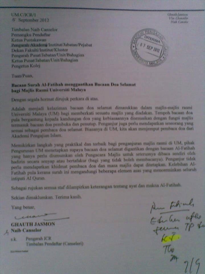 Tak Nak Ghauth Jasmon Di Universiti Malaya  Page 2